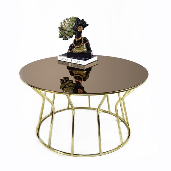 Hourglass Coffee Table Gold